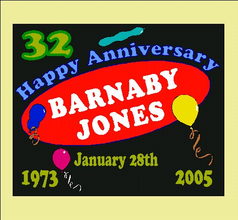 Barnaby Jones 32nd Anniversary 